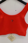 BASERANGE 25 Spring/Summer French organic cotton heart-shaped corset vest BAS-BRHE-RB-SU25-MY RED